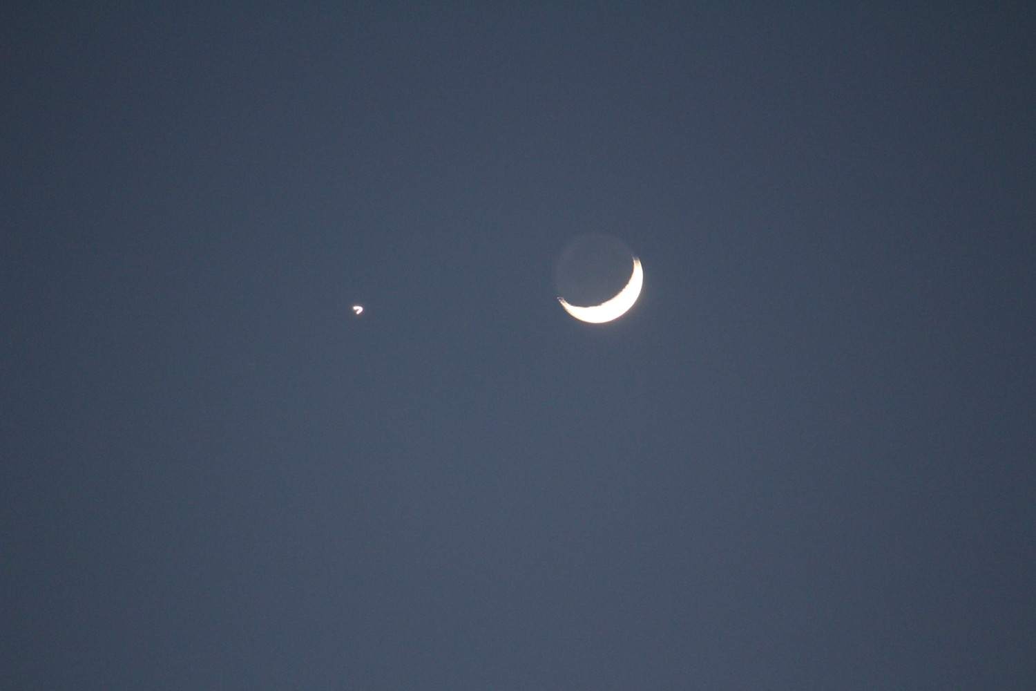 金星と月